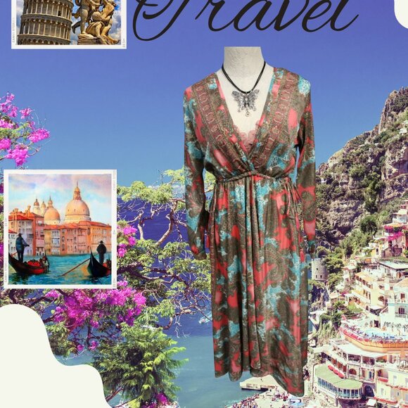 Karma Highway Dresses & Skirts - Bohemian Paisley Long Dress